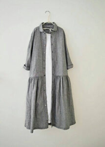 linen cardigan dress